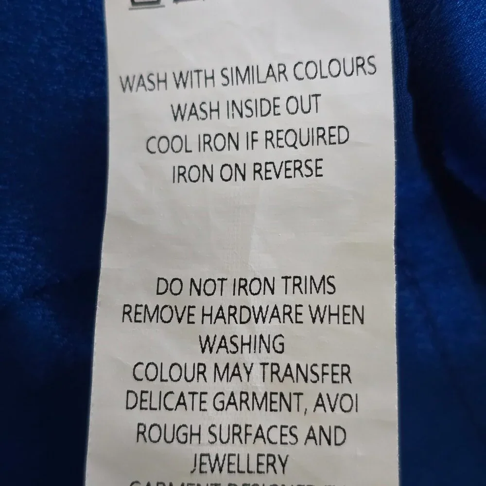 Showpo Siofra Mini Dress Blue Zig Zag Fringe Tassel Party Festival US 14 / EU 46 - Picture 14 of 16